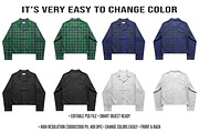 Vintage Flanel Cropped Mockup PSD, a Shirt Mockup by std.badboy (Thumbnail 2 of 4)