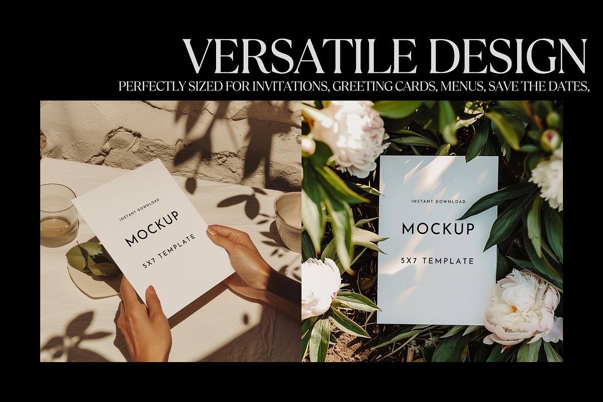 20 PSD Invitation Mockups – 5x7, a Mockup by PhoebeCreates (Photo 4 of 5)