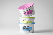 Stacked Ice Cream Cups Mockup, a Cups & Container Mockup by Se٧enStudio (Thumbnail 2 of 2)