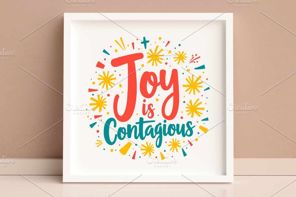 Joy is Contagious SVG, an Illustration by Awieee1 (Photo 4 of 4)
