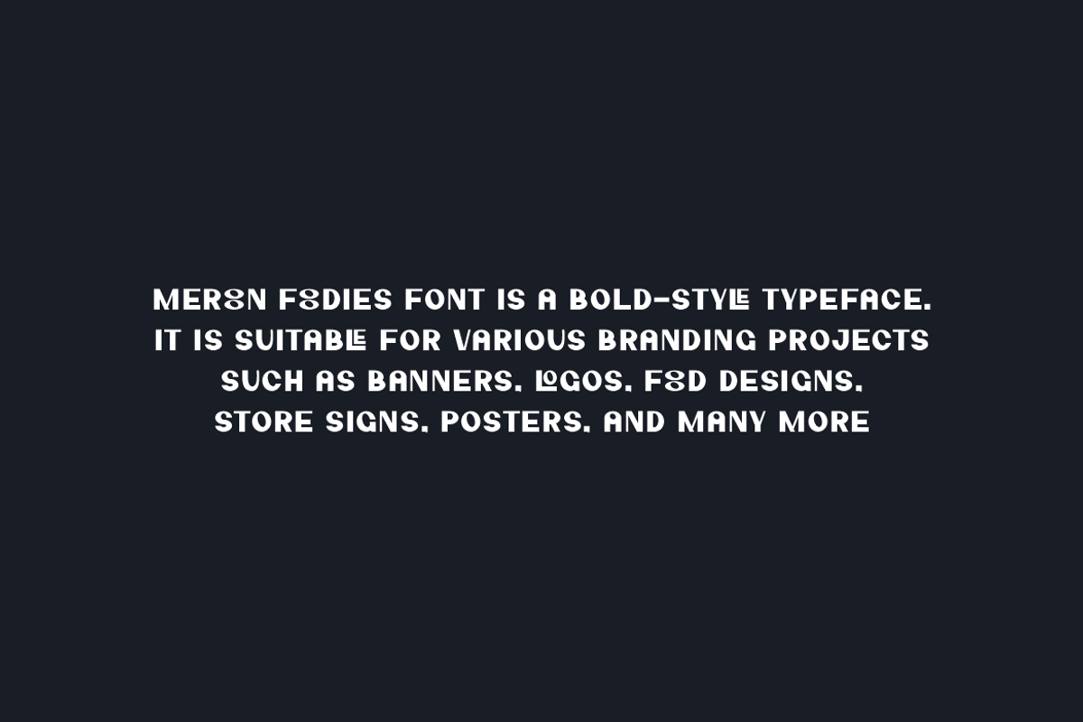 Meroon Foodies - Food Font, a Sans Serif Font by QR Design Studio (Photo 6 of 9)