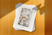 Magazine Stack Cover Mockup Scene, a Print Template by veila.me (Thumbnail 1 of 4)