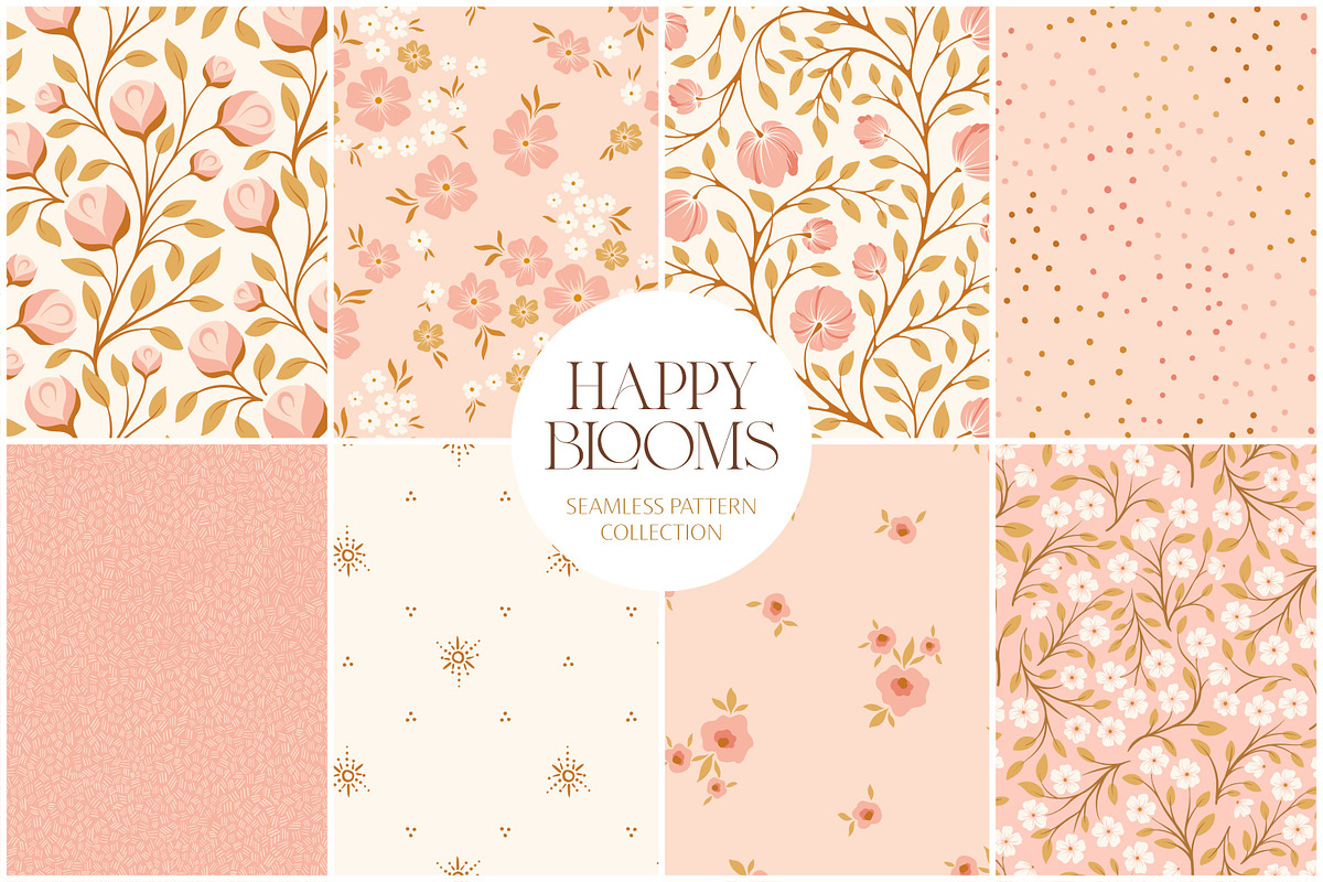 Pink Floral Seamless Surface Pattern, a Pattern Graphic by Eclectic Anthology (Photo 6 of 6)
