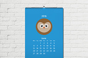 2016 vector calendar EPS+JPG +BONUS!, a Stationery Template by ArtChamomile (Thumbnail 2 of 2)