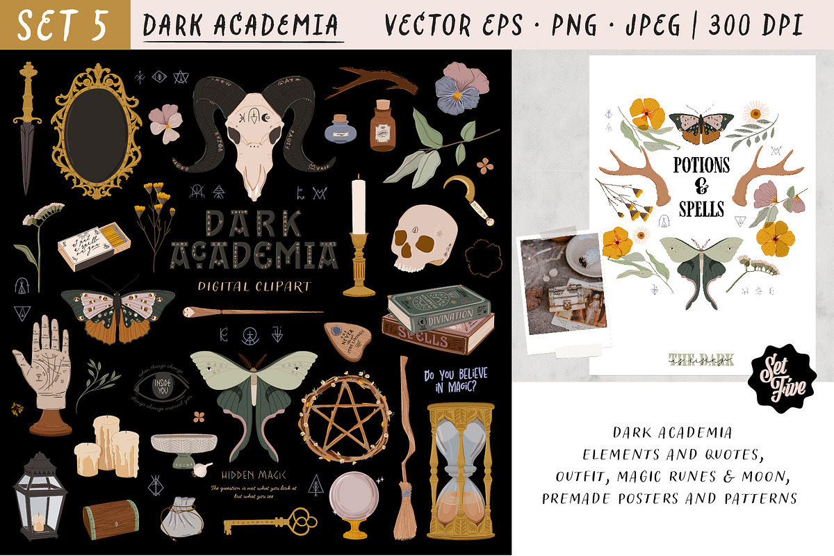 Botany & Halloween mystery BUNDLE, a Decorative Illustration by Ruslana Lubenets (Photo 23 of 47)