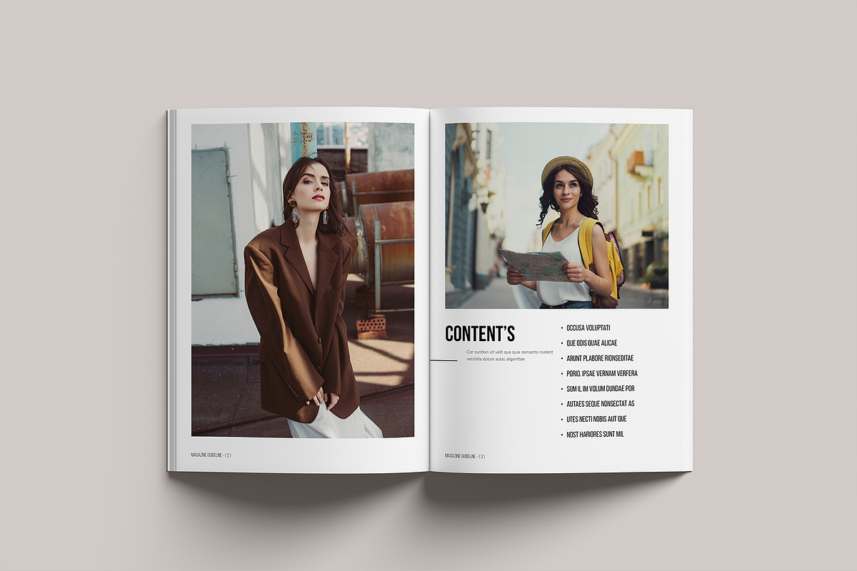 Magazine Guideline Template, a Magazine Template by GoldenGrid Studio (Photo 2 of 9)