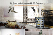 Coffee Scene Creator - Front View, a Background Graphic by TVartworks (Thumbnail 10 of 23)