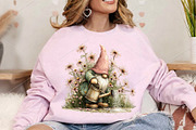 Watercolor Summer Gnome Clipart PNG, a Seasonal Illustration by Canvas Craft (Thumbnail 4 of 5)