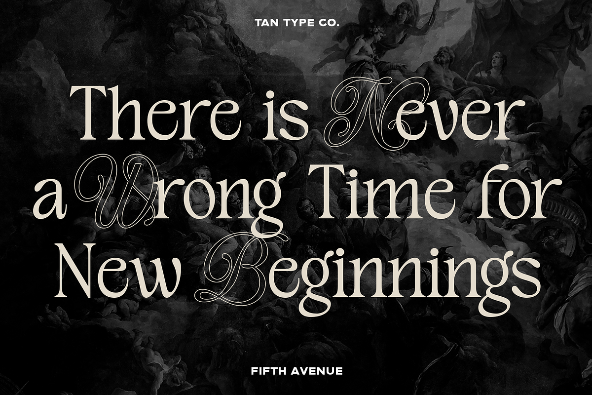 TAN - FIFTH AVENUE, a Serif Font by TanType (Photo 7 of 11)
