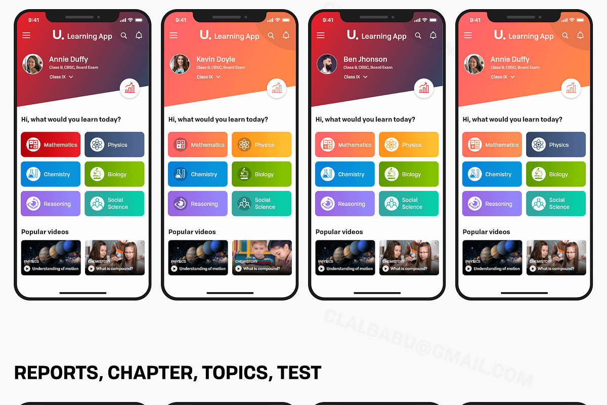 Uber Learning Mobile App, an App Template by UX Design Master (Photo 12 of 12)