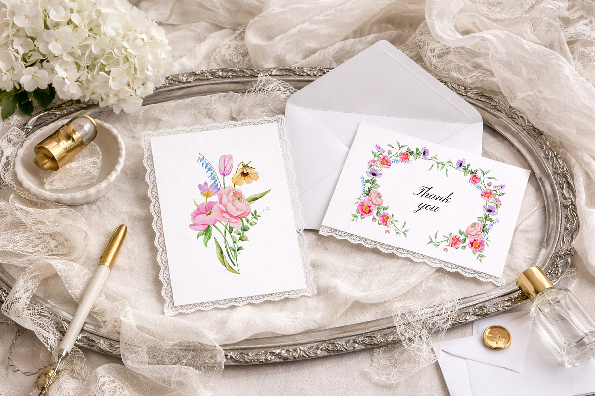 Spring Garden watercolor flowers, a Decorative Illustration by Yuliia Lashevska (Photo 13 of 13)