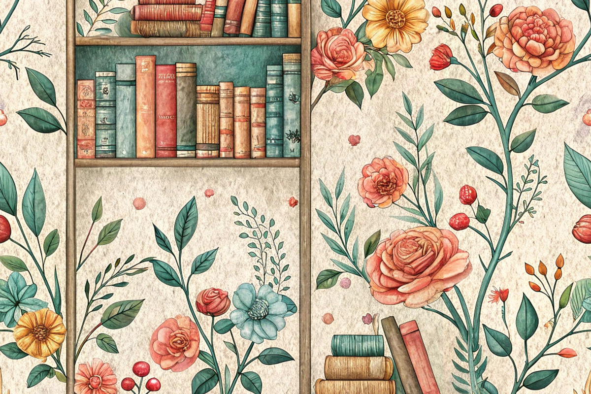 Endless Books Seamless Pattern Art, a Pattern Graphic by Wow Magic