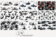70 Asian ink wash seamless pattern, a Pattern Graphic by Poppy Lane Studio (Thumbnail 5 of 10)