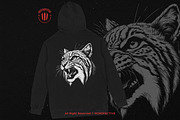 10 Bundle Dark Art Bobcat Lynx Tiger, an Illustration by Morspective (Thumbnail 4 of 7)