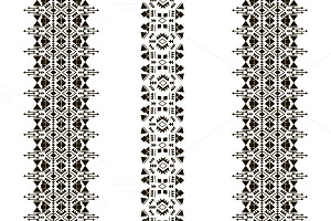 Vector isolated seamless border