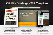 Kalon - Animated Parallax HTML Theme, a Bootstrap Template by DesignWP (Thumbnail 1 of 2)