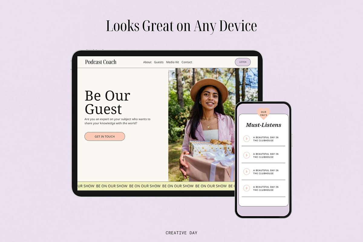 Podcast Coach Squarespace Template, a Squarespace Template by Creative Day (Photo 3 of 5)
