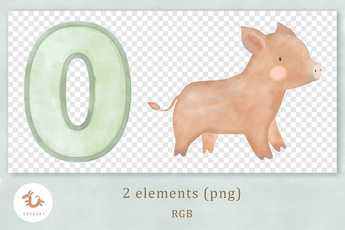 Pokraky_Cute Baby Boar, an Animal Illustration by Pokraky (Photo 5 of 5)