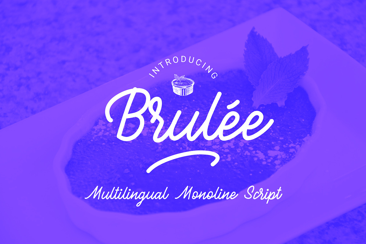 Brulée Monoline Script