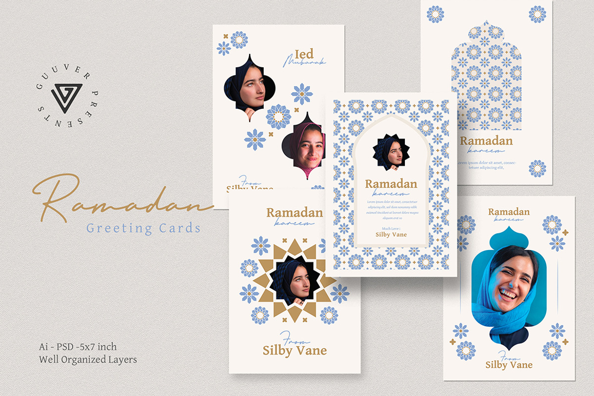 Ramadan Greeting Cards, a Card Template by Guuver (Photo 1 of 4)