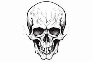 Visual Design Skull Art