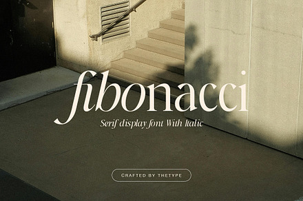 Fibonacci | Serif With Italic Font, a Serif Font by The_Type