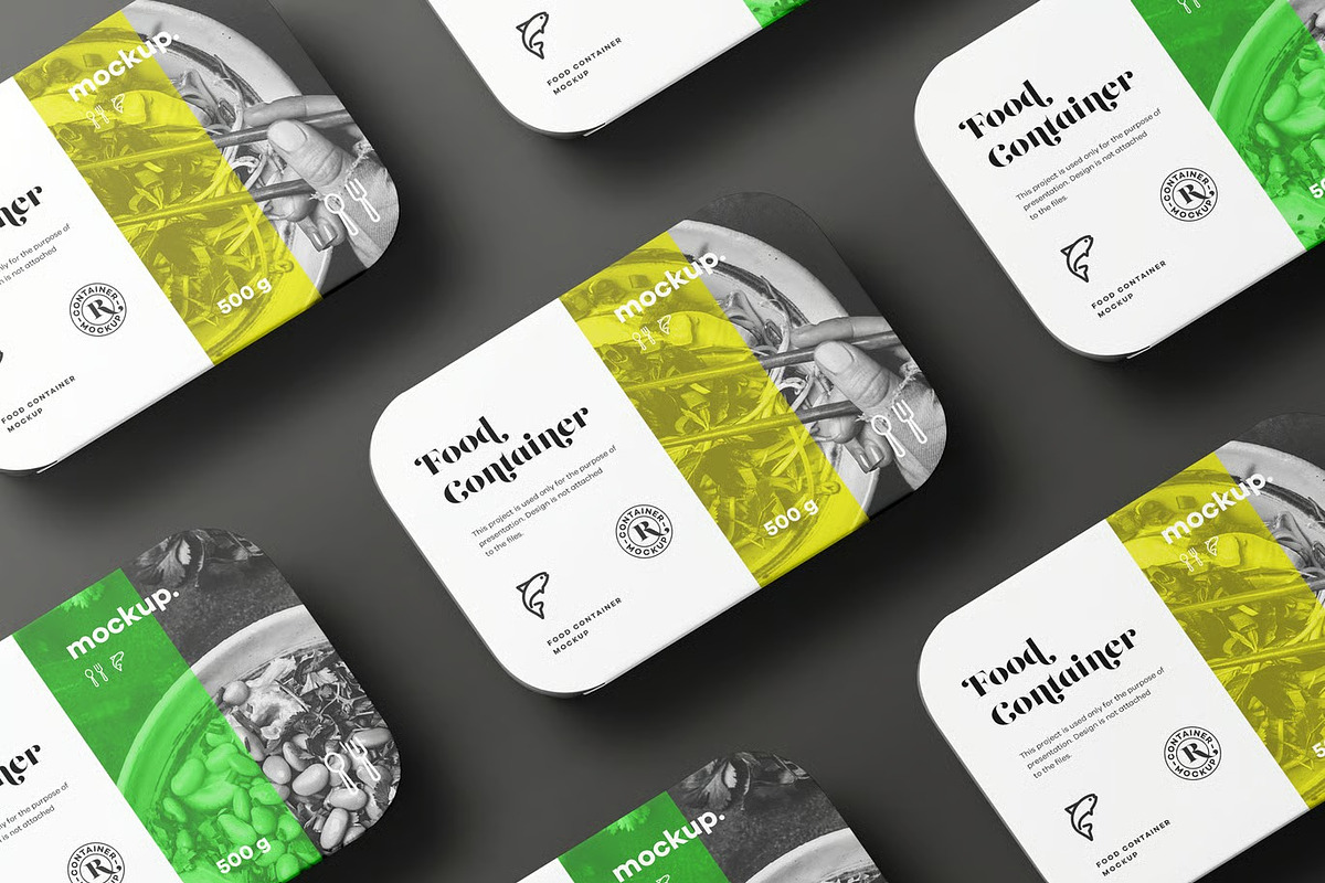 Food Container Mock-up, a Packaging Mockup by zippypixelstudio (Photo 15 of 16)