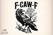 F-CAW-F Halloween Raven, Halloween P, an Illustration by Daily.Designs (Thumbnail 1 of 5)