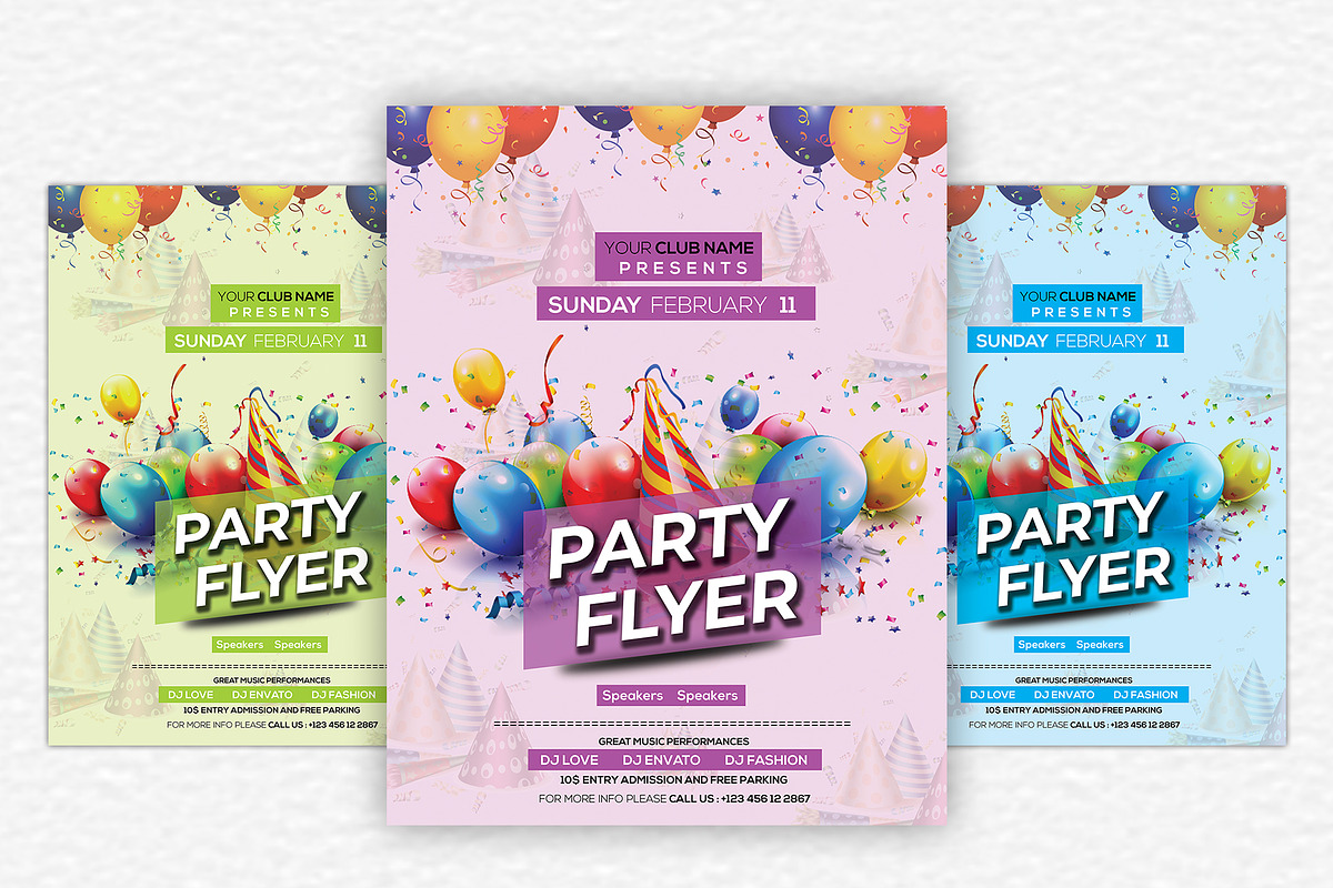 Party Flyer Template, a Flyer Template by KnightWipers