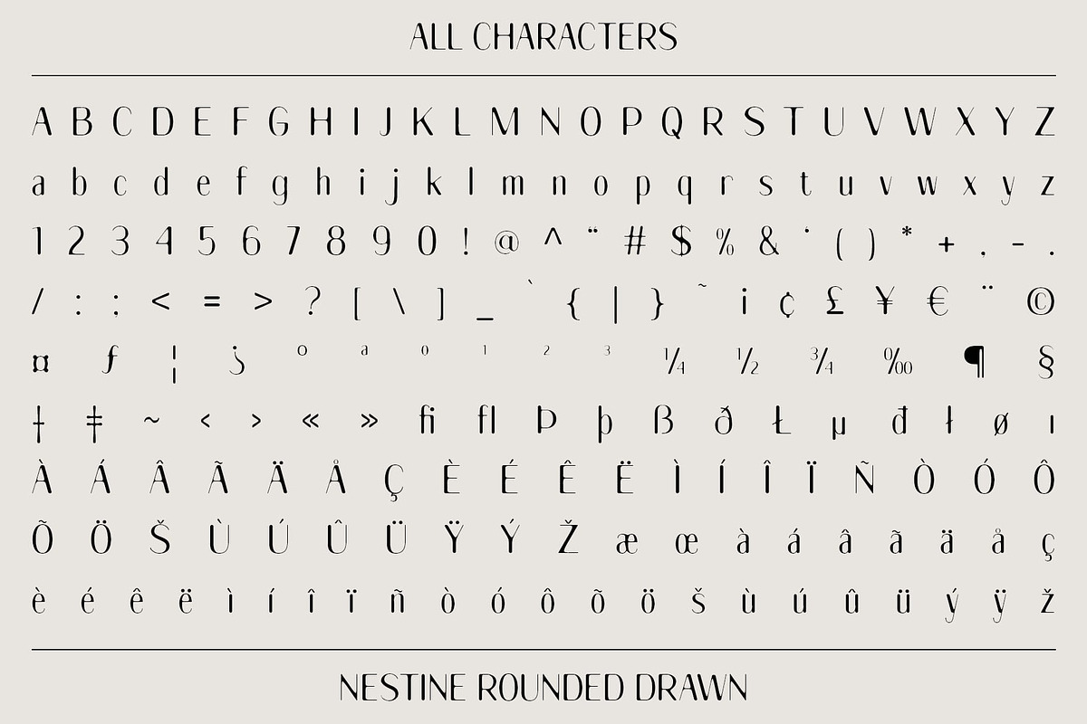 Nestine Rounded Drawn, a Sans Serif Font by Craft Supply Co. (Photo 8 of 8)