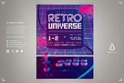 Retro Gaming Flyer 1980s Gamers, a Flyer Template by Storm Pixels (Thumbnail 2 of 3)