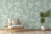 Summer Painted Palm Leaves, a Wallpaper Graphic by MalyskaStudio (Thumbnail 3 of 15)