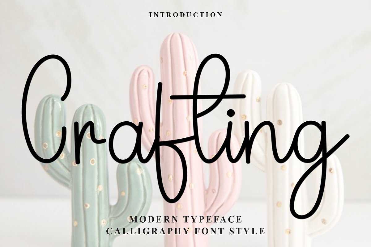 Crafting, a Handwritten Font by InermediaSTUDIO (Photo 1 of 7)