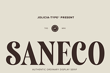 Saneco | Display Serif