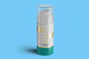 Airless Pump Cosmetic Bottle Mockup, a Cups & Container Mockup by Digitalphaser (Thumbnail 4 of 5)