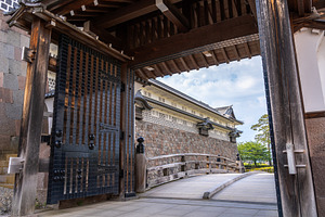 Main entrance gate of Kanazawa Castle in Kanazawa, Japan, an Architecture Photo by GoodGoods