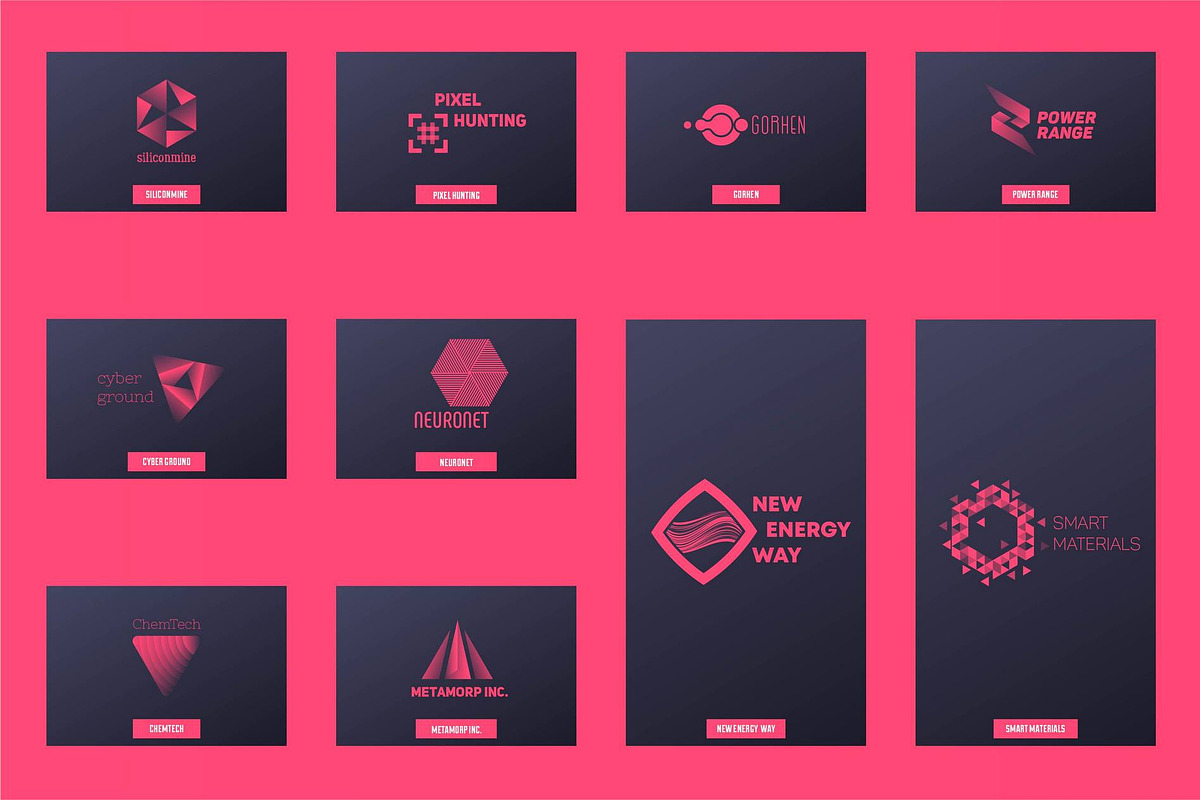 Tech & abstract logopack, a Branding & Logo Template by airunreal (Photo 4 of 8)