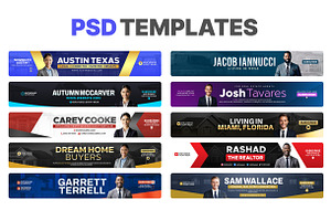 Realtor YouTube Banner Bundle Pack