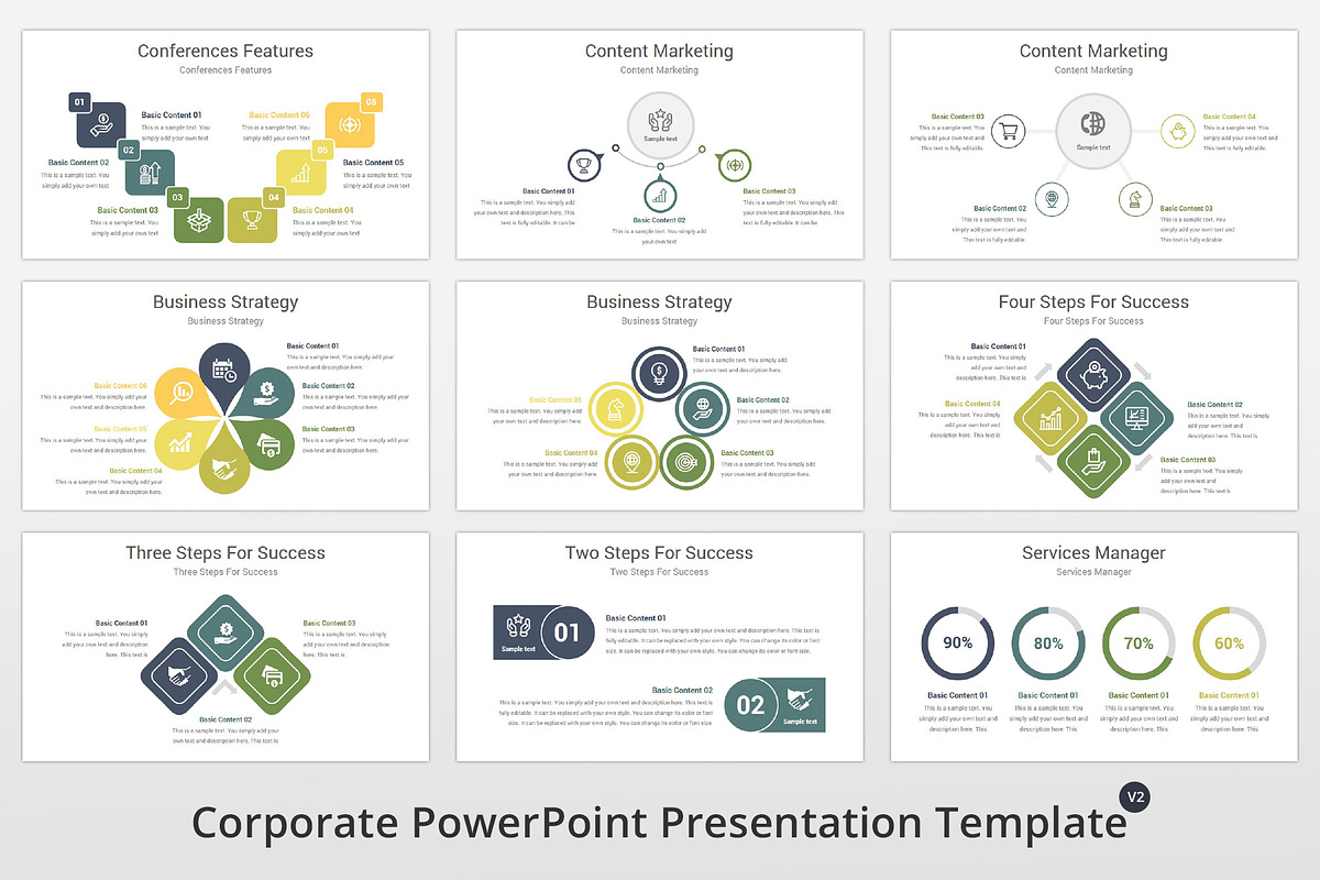Corporate PowerPoint Template, a Presentation Template by GraphicStan (Photo 19 of 31)