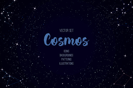 Cosmos vector set, a Technology Illustration by Indie Khisa