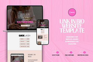 Luxury Link in bio website template, a Landing Page Template by My Template Studio