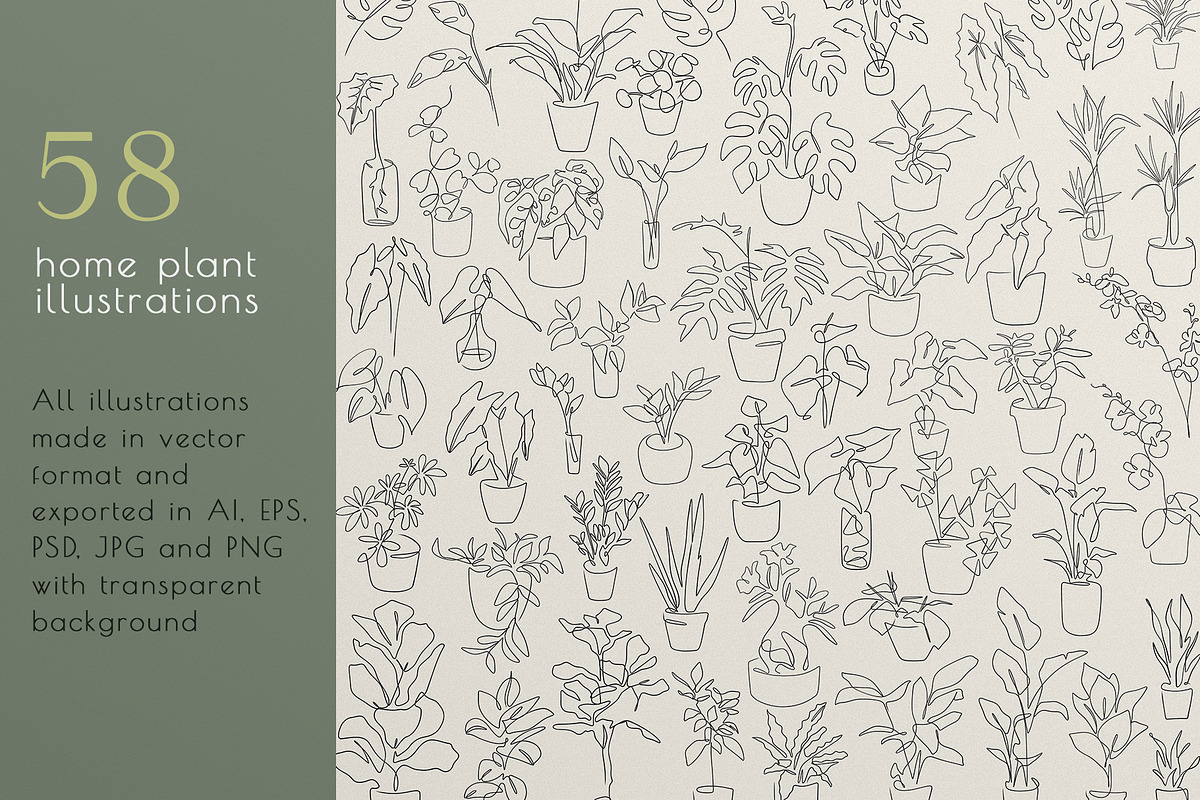 Home Plant Lover, a Decorative Illustration by Anna.Klets (Photo 2 of 11)