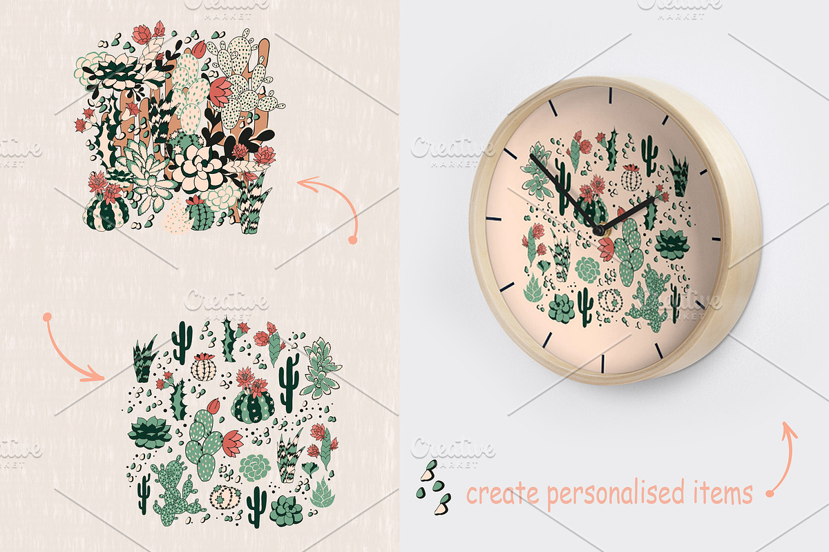 Succulents, a Pattern Graphic by Lidiebug (Photo 5 of 5)