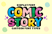 Comic Story - Cartoon Display Font, a Sans Serif Font by Sahira Studio (Thumbnail 1 of 7)