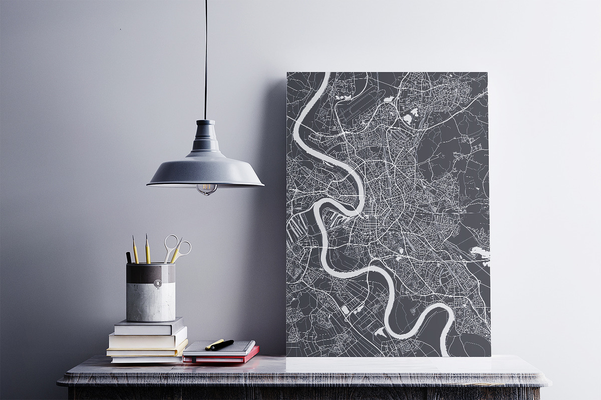 5 maps of Germany cities set 2, an Education Illustration by MaximGertsen (Photo 7 of 9)