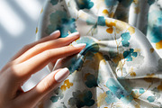 Fabric Mockup with Female Hand, a Merchandise Mockup by GraphicVil (Thumbnail 5 of 9)