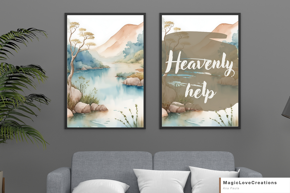 Spiritual Positive Quote Print Wall, a Poster Template by MagicLove Creations (Photo 4 of 10)