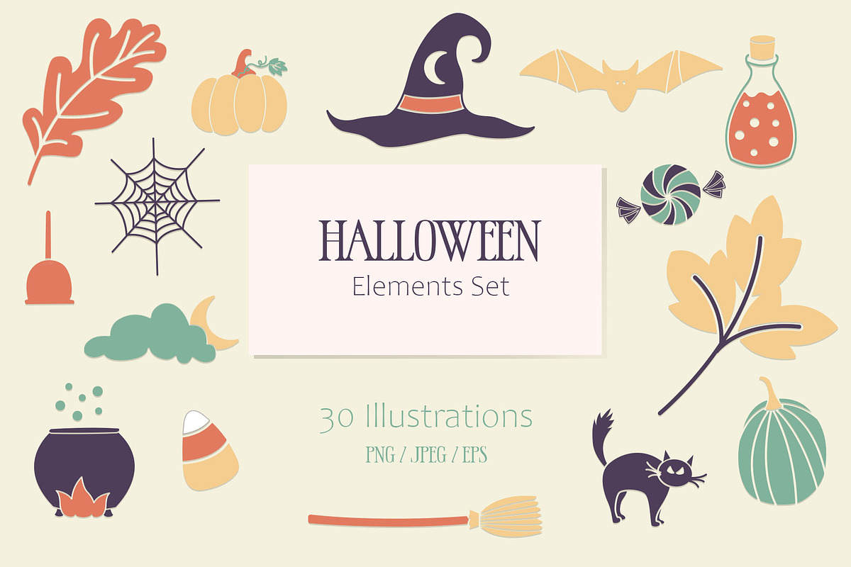 Halloween Clipart, Fall Festival Set, a Decorative Illustration by Digital Sugar (Photo 1 of 4)