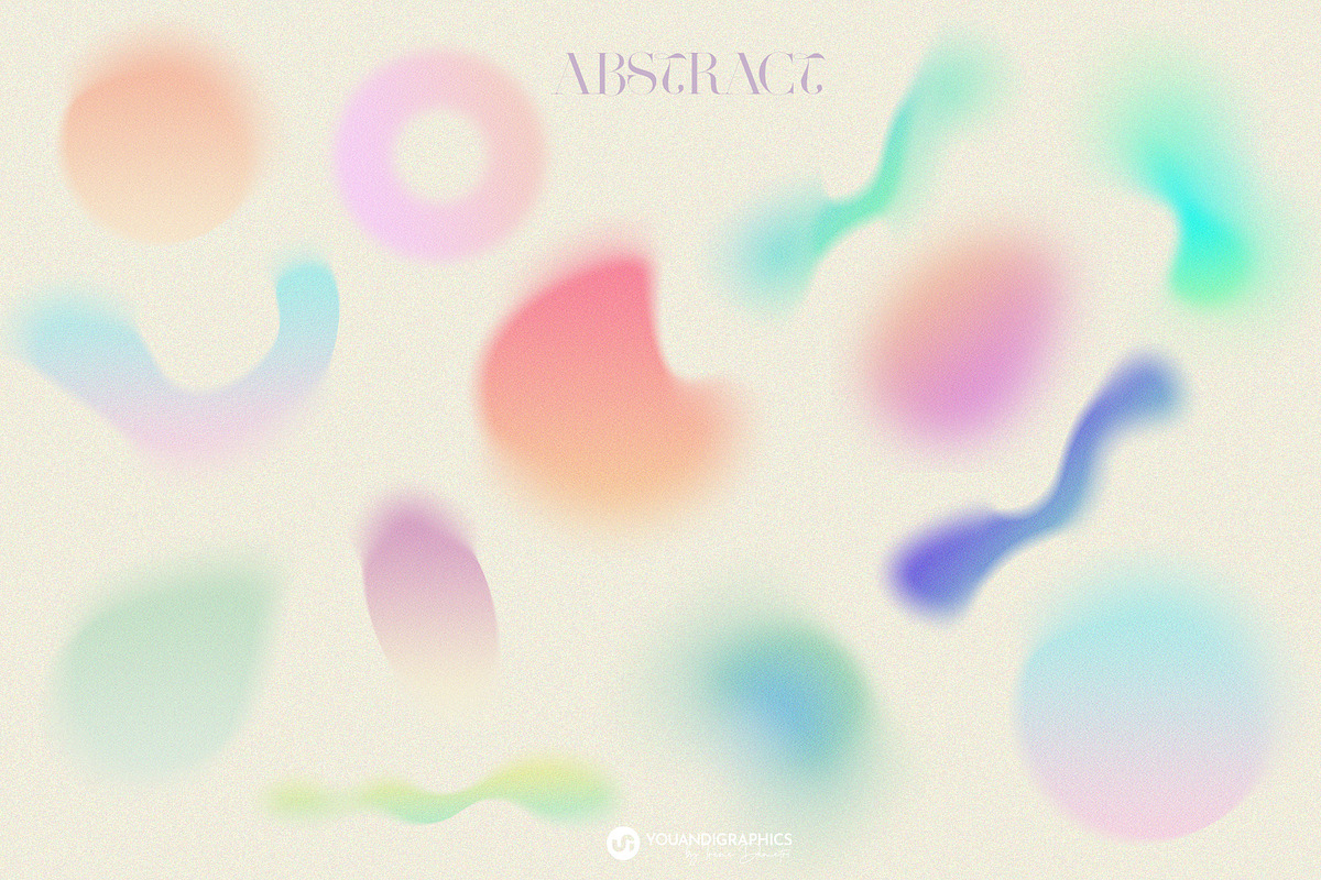 Colorful Grainy Gradient Backgrounds, a Texture Graphic by Youandigraphics (Photo 10 of 12)