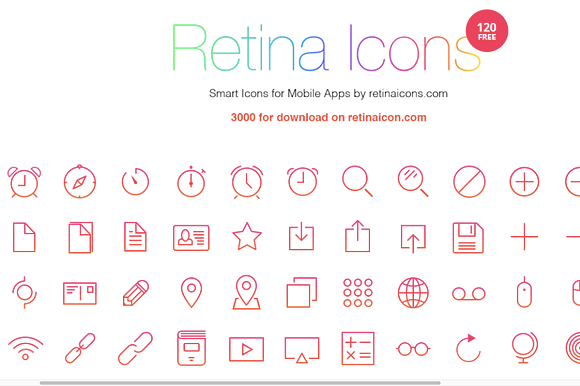 120 Icons Sample Pack